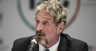 McAfee will not campaign against the country