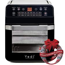 Yedi Total Package Air Fryer Oven Xl 12 7 Quart Deluxe Accessory Kit Recipes Bpa Free Auto Shutoff Black Walmart Com Walmart Com