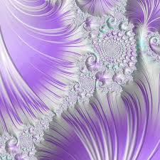 Purple Fractal Print Set Light Purple Decor Sea Shell Decor 9 Part Art Print Large Lavender Purple Art Large L Fractal Art Fractals Beautiful Art Pictures