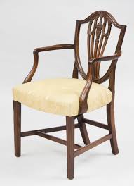 A decorative high quality chair, solid and sturdy with beautifully figured mahogany. Antique English Period Hepplewhite Shield Back Armchair 18th Century This Hepplewhite Mahogany Shield Back Arm Antique Armchairs Upholstered Seating Armchair
