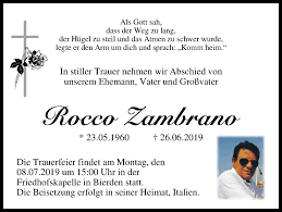 He played in major leag. Traueranzeigen Von Rocco Zambrano Trauer Gedenken