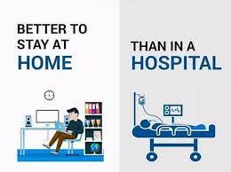 It Is Better To Stay At Home L Than In A Hospital How To Stay Healthy Design Campaign Call Center