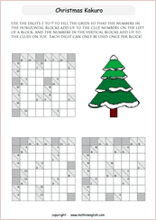 We have added printable worksheets of matchstick puzzles in 4 difficulty levels: Printable Christmas Math And Number Puzzles For Kids And Math Students
