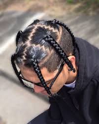 Braids For Men Mens Braids Box Braids Single Braids Individual Braids Me Boxbra Box Braid Boy Braids Hairstyles Side Braid Hairstyles Individual Braids