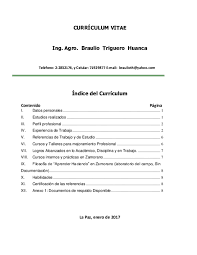 Aquí puedes ver ejemplos de cv de todo tipo de conductores, taxis, remises, choferes de ómnibus, transportes pesados, camiones, maquinaria de 10) ejemplos de curriculums vitae de electricistas. Pdf Curriculum Vitae Indice Del Curriculum Braulio Triguero Academia Edu