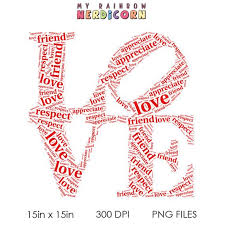 Love Word Cloud Wordcloud Art Typography Art Png Digital Download Word Cloud Love Words Typography Art