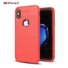 Luxury Auto Focus Litchi Texture Silicone Tpu Back Cover For Iphone Xs X 10 5 8 Inch Red Tpu Case Guuds Luxury Phone Case Silicone Phone Case Iphone Cases