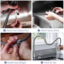 2 screws, 1 handle adapter (made of copper), handle connector, hex wrench. Replacement Hose Kit For Moen Kitchen Faucets Pulldown 150259 Skygenius Online
