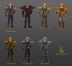 Note that the heritage of gilneas transmog set is hidden and does not show up in the appearances tab until learned. Blood Elf Tauren Heritage Armor Color Variations News Icy Veins