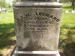 Rev Sylvester Stephen Ward Leonard (1821-1874)