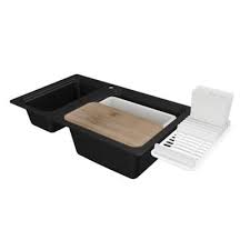 Evier En Granit Noir 1 5 Bacs A Encastrer Romesco Tous Les Conseils Et Les Dernieres Tendances Bricolage Decoration Et Ja Evier En Granit Granit Noir Granit
