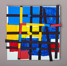 The image is tagged abstract art. Boogie Woogie With Piet Mondrian Crayola Com
