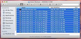 Of course ⌘a still selects all. Selecting Multiple Files In Mac Os X Osxdaily