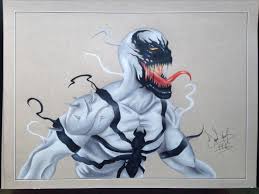Anti Venom I Finished Drawing Today Thought You Guys Might Like It R Marvel Drawings Venom Marvel