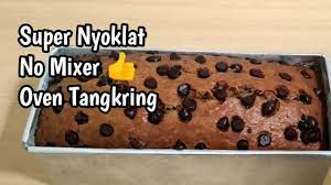 Biasanya, bolu dipanggang di dalam oven sampai matang. Bolu Pisang Coklat Panggang No Mixer Youtube