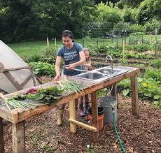 veggie washing station w/ sink plans