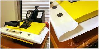 Heat Press Teflon Sheet Hack It S All About The Magnets Heat Press Silhouette School Silhouette Vinyl