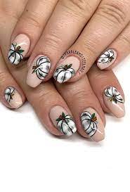 You can wear the hottest to get you inspired, we have found 41 stylish fall nail design ideas. 22 Stunning Fall Nail Ideas For Autumn 2020 Pumpkin On Nude Nails