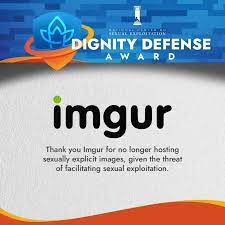 Dignity Defense Award: Imgur Bans and Removes All Pornography
