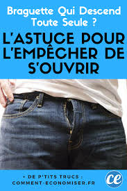 Braguette Qui Descend Toute Seule L Astuce Pour L Empecher De S Ouvrir En 2020 Astuces Fermeture Eclair Noeud De Cravate