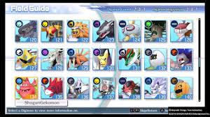 Digimon Story Cyber Sleuth Digimon Evolution Chart English