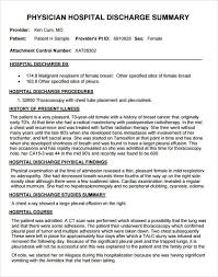 Image Result For Discharge Summary Sample Resume Free