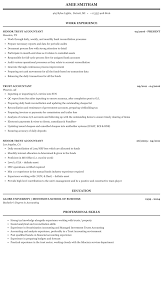 trust accountant resume sample mintresume