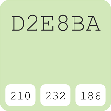 English language names are approximate equivalents of the hexadecimal color codes. Humbrol 90 Beige Green D2e8ba Hex Color Code Rgb And Paints