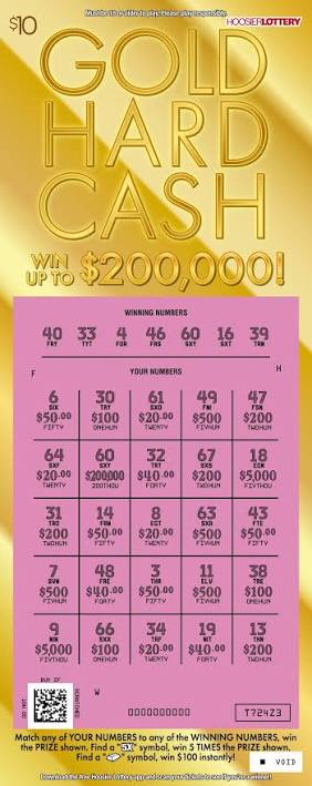 Gold Hard Cash | Scratch-offs | Hoosier Lottery