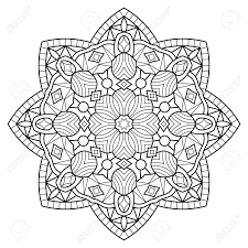 This template contains abstract designs and symmetrical mandalas for artists of any skill. Mandala Coloring Book Pages Indian Antistress Medallion Abstract Royalty Free Cliparts Vectors And Stock Illustration Image 70983879