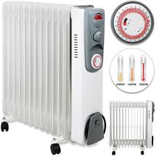 Radiateur A Bain D Huile Modele 3 A 13 Rainures 2500 W Anti Surchauffe Fonction Timer Chauffage D Appoint Electrique Cdiscount Bricolage