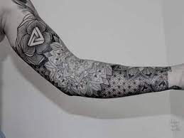This will be repeated across a field, in order to make a full motif. 145 Of The Most Sacred And Eye Catching Geometric Tattoo Designs
