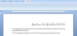 Menginstal Al Qur An In The Word Di Ms Office Word 2007 Kursus Komputer Kursus Bahasa Inggris Bimbel Les Baca Hitung Jl Solo Yogya Km 30 Jombor Ceper Klaten Telp 0858 7778 5500