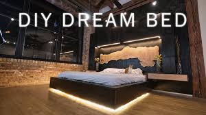 So glad i did because i thoug… Diy Dream Bed Modern Bedroom Renovation For My Loft Woodworking Led Lighting Youtube