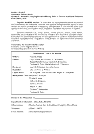 If people consider the numerous dangers to their health that smoking can cause, they may think twice about. Health 7 Quarter 2 Module 6 Applying Decision Making Skills To Prevent Nutritional Problems Grade 7 Modules