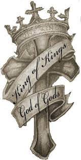 Winged cross tattoo design for upper back. King God Cross Crown Tattoo Design Crown Tattoo Design Crown Tattoo King Tattoos