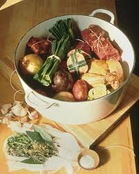 Pot Au Feu Boiled Dinner Martha Stewart This Boiled Meat Chicken And Vegetable Dinner Is A Classic Of French Pot Au Feu Recipe Vegetable Dinners Recipes