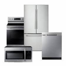 Save With Our Samsung Suite In Stainless Steel At The Home Depot We Have The Best Prices O Samsung Stainless Steel Kitchen Appliance Packages Dishwasher Sizes
