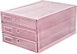 All these made of metal materials. Paper Documents Exerz Desk Organizer Wire Mesh 3 Tier Sliding Drawers Paper Sorter Multifunctional Premium Solid Construction For Letters Kids Art Supplies Turquoise Blue Teal Files Mail Home Kitchen