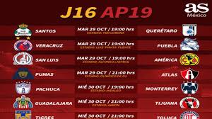 Echa un vistazo al calendario liga mx, el formato, las jornadas y las fechas clave de la liga mx apertura 2021. Fechas Y Horarios De La Jornada 16 De La Liga Mx As Mexico