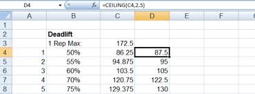 When you are a business that. Bodybuilding Microsoft Excel Part 1 1rm Percentages