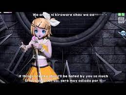 Project Diva Full Romeo Cinderella Kagamine Rin Version English Romaji Spanish Subs Youtube Project Diva Vocaloid Rin