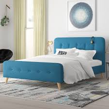 Rustic natural bed with extra storage. Trule Houck Queen Upholstered Platform Bed Reviews Wayfair