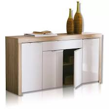 Comida Sideboard In Brushed Oak And White High Gloss Fronts Dining Room Sideboard Dining Room Contemporary Sideboard