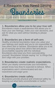 What Are Boundaries And Why Do I Need Them Live Well With Sharon Martin In 2020 Healthy Relationships Self Improvement Tips Psychology