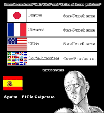 Spain spanish and spanish that is spoken in latin america hold multiple differences. Damn Spain You Screw Up The Dubbing Of All One Punch Man Know Your Meme