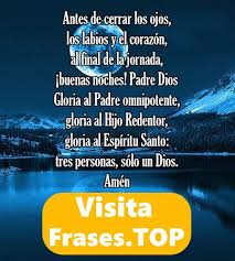 Esta noche a mi lado estarás, presente en mi alma y en mi mente. Oracion De La Noche Oraciones De Buenas Noches