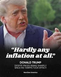 Did you catch that? If you take Donald Trump's word for it, there's “hardly  any” inflation at all. Well, that would sure come as news to the rest of  us. 💸