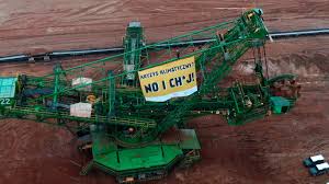 The turów coal mine (polish: Climate Crisis F Ck It Greenpeace Activists Protest In The Turow Coal Mine