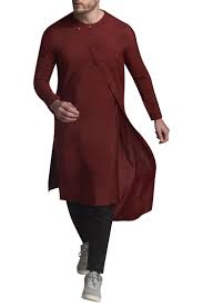 Buy Pintuck Detail Kurta Set By Suta Co Men At Aza Fashions Gents Kurta Design Mens Kurta Designs Boys Kurta Design